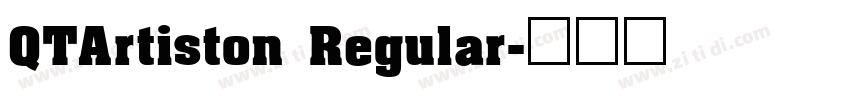 QTArtiston Regular字体转换